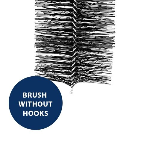 gutter brush without hooks
